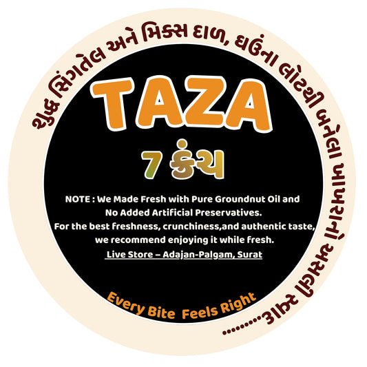 7 Crunch Khakhra – Multi Dal Blend, Protein Rich & Crunchy | Taza